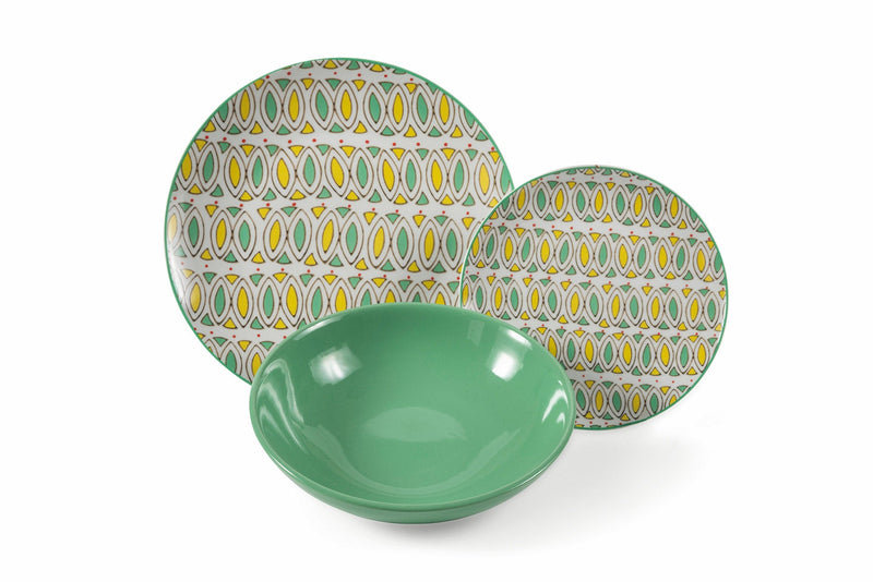 Servizio Piatti 18 Pezzi in Porcellana e Gres Villa d'Este Home Tivoli Bazar