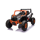 Auto Elettrica per Bambini Mud-Raider UTV MX 24V con Telecomando Arancione      