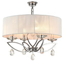 Lampadario Neoclassic in Metallo Miraggio Cromo