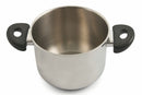Pentola Antiaderente in Acciaio Inox Ø22cm Triplo Fondo 2 Manici Soriani Mia
