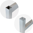 Gambe Laterali per Panca per Spogliatoi Alluminio Anodizzato Opaco 3 Pezzi Emuca