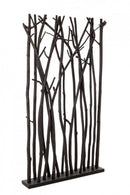 Paravento Aili Nero in Legno Nero
