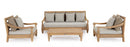 Poltrona 90x90x81h cm con Cuscini Bali Natural Fsc 