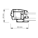 Bacheca con Apertura a Ribalta 100x140 cm in Alluminio Porta Poster Silver