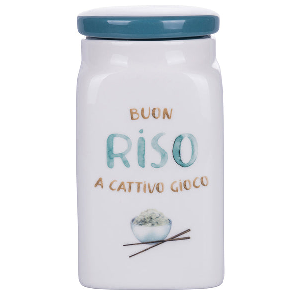 Pot à Riz 9,5x9,5x18 cm en New Bone China VdE Tivoli 1996 Le Travisate Blanc prezzo