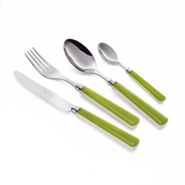 prezzo Servizio Set di Posate 24 pezzi in Acciaio Inox Eme Candy Verde 391