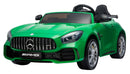 Macchina Elettrica per Bambini 2 Posti 24V con Licenza Mercedes GTR AMG Verde