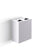 Pattumiera a Muro a 2 Scomparti Totale 40 L 51x28x56 cm con Contenitori Interni in Acciaio Verniciato Bianco