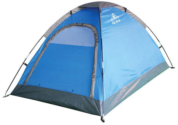sconto Tente de camping 4 personnes 2,1x2,4x1,2m en polyéthylène bleu