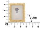Cornice Glam Petalo 28x1,8x33 cm in Resina Oro