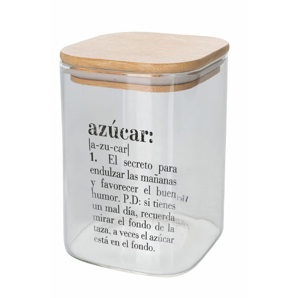 Pot à Sucre avec écriture "azucar" 1 Litre en Verre VdE Tivoli 1996 Espagnol acquista