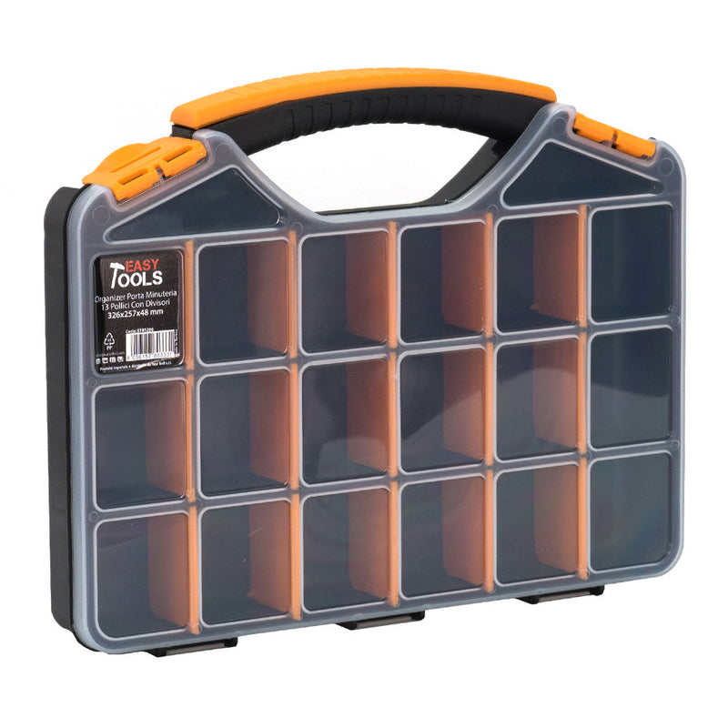 Cassetta Porta Minuteria 32,6x25,7x4,8 cm in Plastica con Divisori