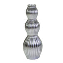 Portavaso resina argento cm Ø32xh93