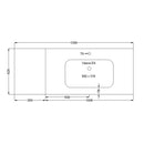 Mobile da Bagno sospeso Bali 01C Twist Piombo TFT