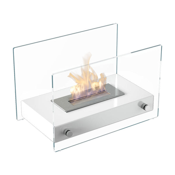Cheminée de table au bioéthanol 39x25,2 cm Flig Oakland Mini Blanc prezzo