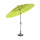 Parasol de jardin rond 2,6 m avec ouverture et fermeture à manivelle verte Taddei Shanghai