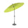 Parasol de jardin rond 2,6 m avec ouverture et fermeture à manivelle verte Taddei Shanghai