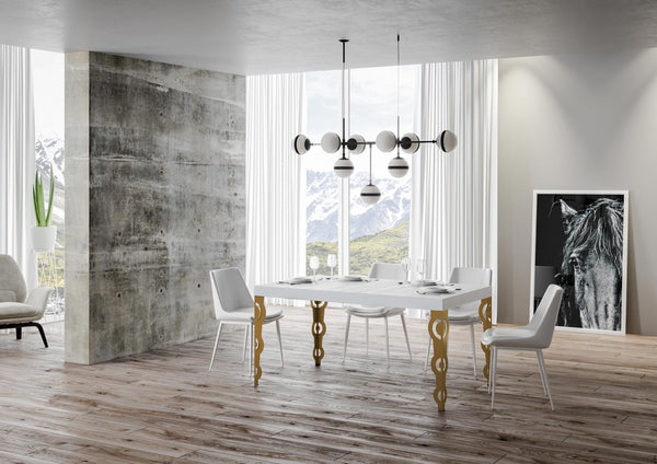 online Tavolo Allungabile 130-234x90x77 cm Karamay Bianco Frassino