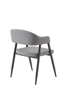 Set di 2 Sedie in PU Morbido 79x56x54cm TFT Chair Grigio