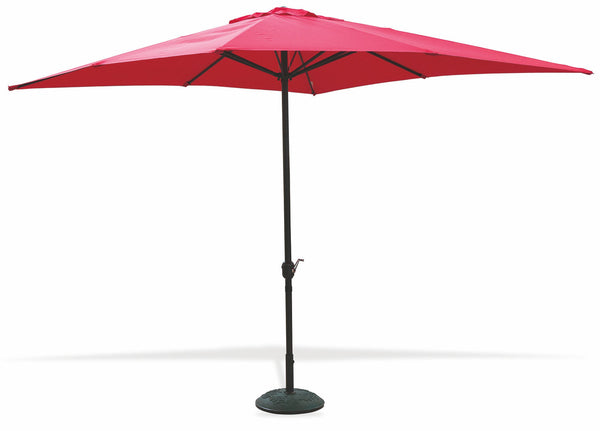 prezzo Parasol de jardin carré en aluminium 3x3m Soriani Cuba Rouge