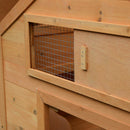 Pollaio Gabbia per Galline Impermeabile da Giardino in Legno 150x100x96.5 cm 