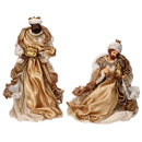 Natività tessuto oro con re magi cm xh35,5