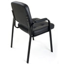 Sedia Poltrona Visitatore da Ufficio in Similpelle Bozzini Easy Nero