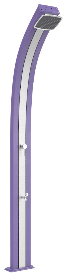 sconto Doccia da Esterno Giardino Miscelatore e Lavapiedi Arkema Spring Fascia Inox Viola