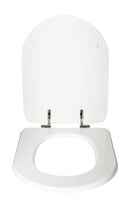 Copriwater Universale 35,3x2,9x43,3 cm in MDF Cerniere in Metallo Cromato Alpina Bianco Lucido