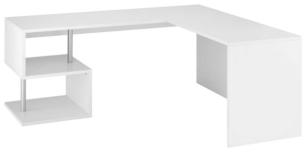 prezzo Scrivania Angolare 180/160x60x77,5cm cm Esse Bianco Lucido