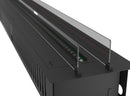 Camino a Vapore Elettrico da Incasso 220x48,5x33 cm Invapo Insert con Ricarica Automatica e LED RGB Nero       