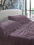 Set Lenzuola Sopra Sotto e Federe Tinta Unita Mitera Rubino Piombo Varie Misure