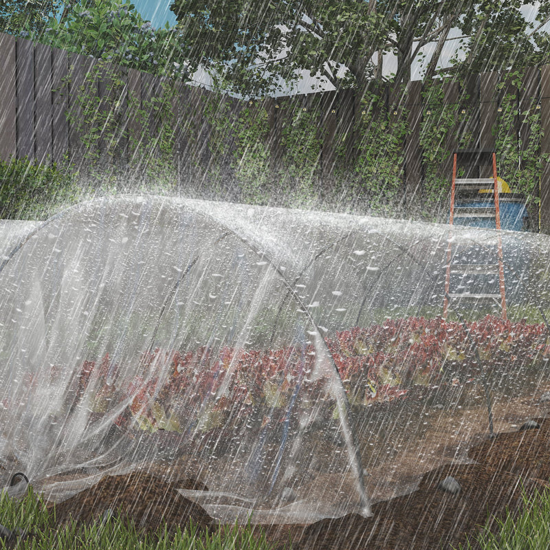 Copertura di Ricambio per Serra a Tunnel 6x10 m in PP Anti UV e Impermeabile Trasparente   