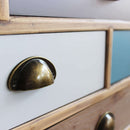 Mobiletto Kingston 80x36,5x91,5 h cm in Legno Multicolor