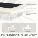 Poltrona Relax  67x87x98 cm Reclinabile 155° Max con Poggiapiedi in Tessuto Effetto Lino Nero      