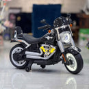 Moto Elettrica per Bambini Cruiser Acceleratore a Manubrio 12V 7Ah Argento Metallizzato         