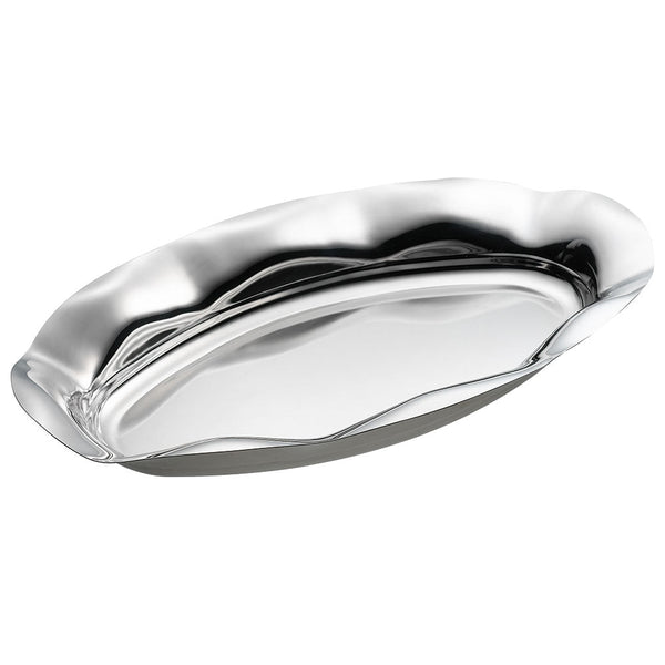 Centre de Table Ovale en Acier Inoxydable Eme Le Onde sconto