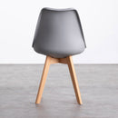 Set 4 Sedie 83x49x43 cm in Similpelle da Interno Grigio