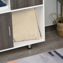 Libreria Mobiletto 5 Ripiani 2 Ante 80x40x96 cm in Truciolare  Bianco