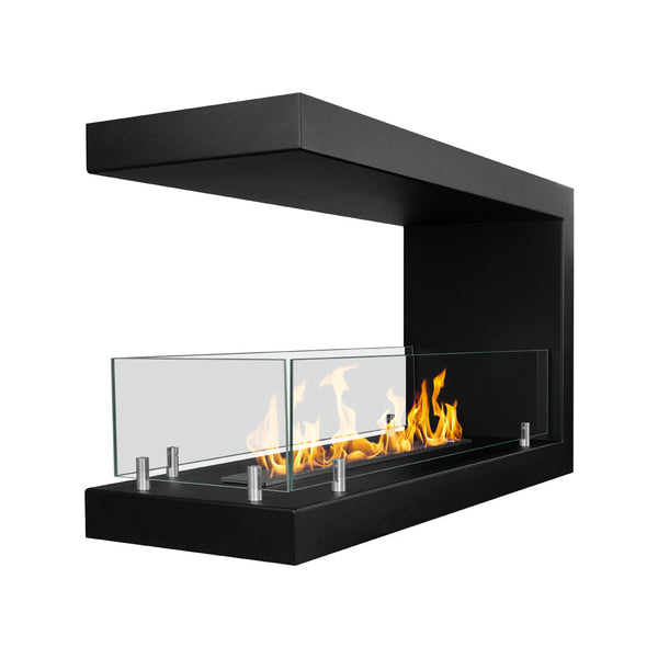 sconto Camino a Bioetanolo da Incasso Trifacciale 90x30x50 cm Maratea 90 Nero
