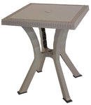 Tavolino da Giardino 60x60x70 cm in Resina Bauer Tortora