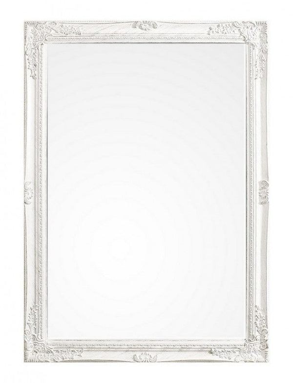 sconto Miroir Miro avec cadre en bois blanc 72x102