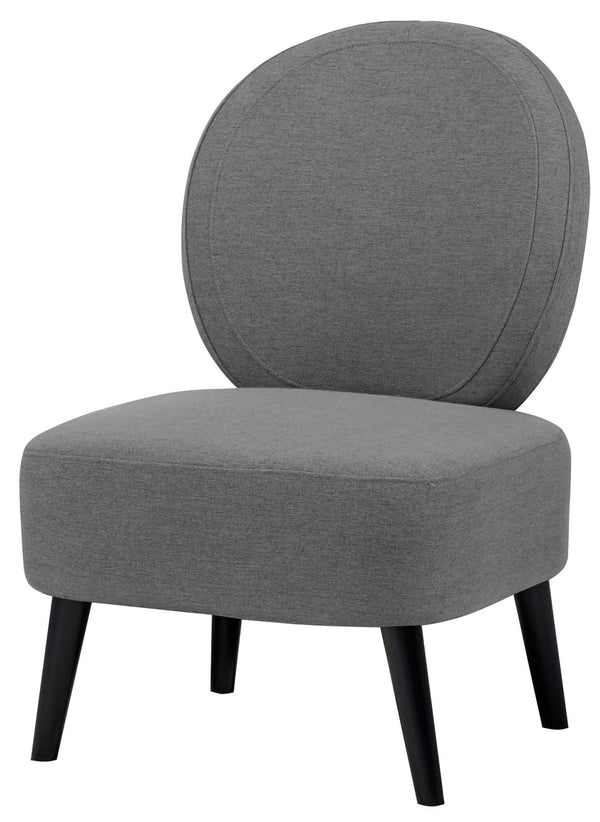 acquista Fauteuil rembourré en tissu Motti Aurora gris foncé