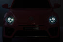 Macchina Elettrica per Bambini 12V con Licenza Volkswagen Maggiolino Beetle Small Rossa