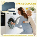 Set di 9 Costruzioni Morbide per Bambini 3-6 Anni 140x80x25 cm con Fodere Rimovibili in Schiuma e Velluto Multicolore      