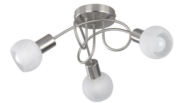 Plafoniera da Interno Attacco E14 in Metallo Nichel Opaco prezzo