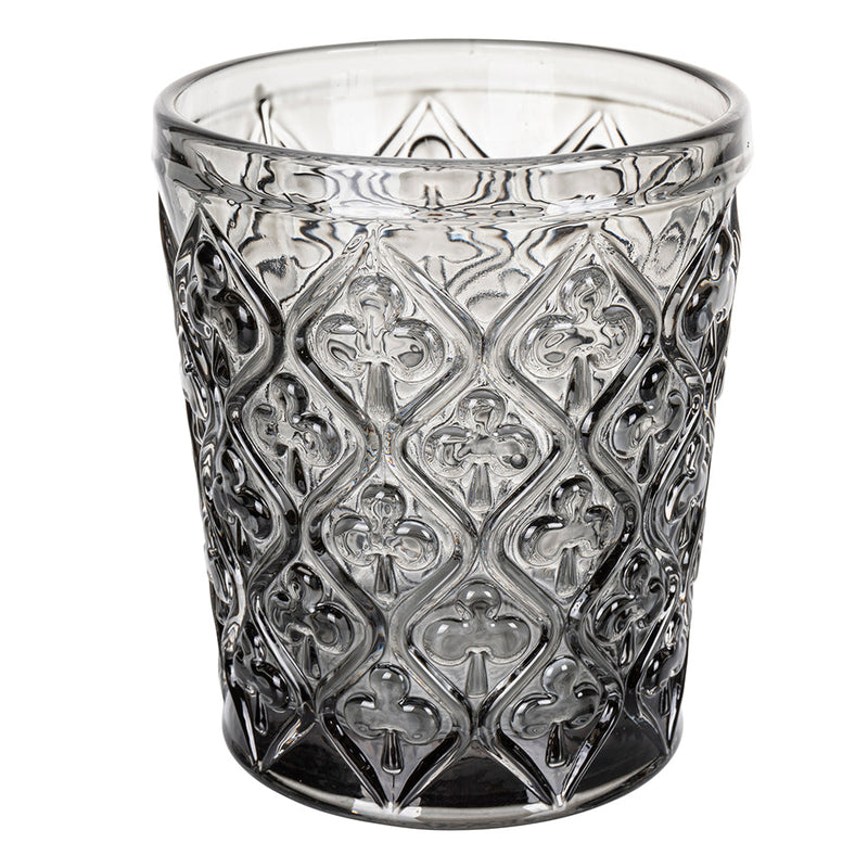 Set 4 Bicchieri Acqua Marrakech Stones in Vetro VdE Tivoli 1996 Grigio