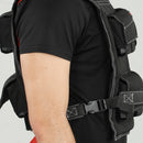 Gilet Zavorrato da 20kg Regolabile 50x40 cm con Strisce Catarifrangenti Nero      