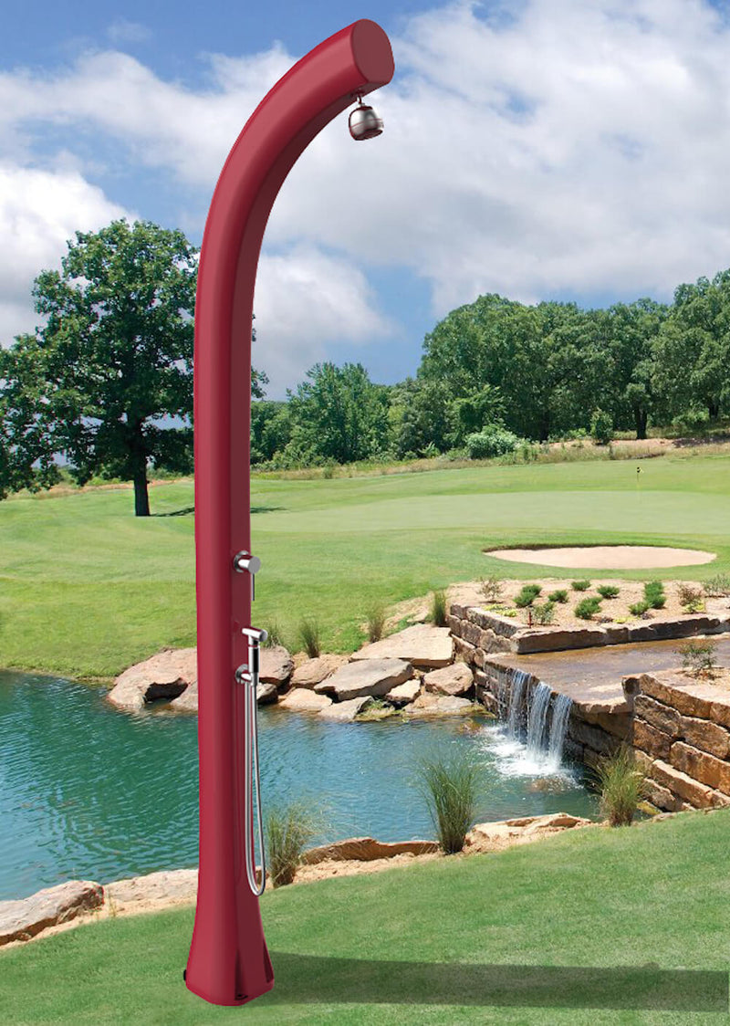 Doccia Solare da Esterno Giardino 30L Miscelatore e Doccetta Mobile Arkema Jolly Plus Vari Colori