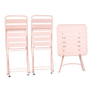 Set Tavolino e 2 Sedie Pieghevoli da Giardino Mia Salsa Rosa